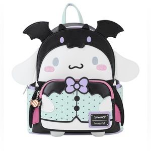LOUNGEFLY (Sanrio)-NWT Faux Leather Cinnamoroll Dracula Backpack